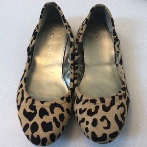 Adorbs leopard calf hair flats